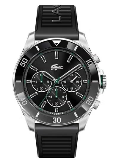 Lacoste Tiebreaker Men’s Watch 2011152 – Sporty Design, Two-Tone Bezel, Date Display Quartz