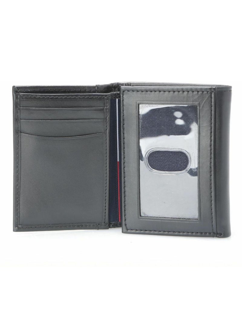 TH Black Leather Wallet-Keychain Set For Men #6