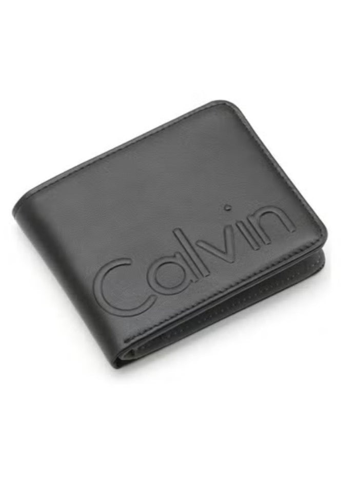 CK Black Leather Wallet-Belt Set For Men 16#