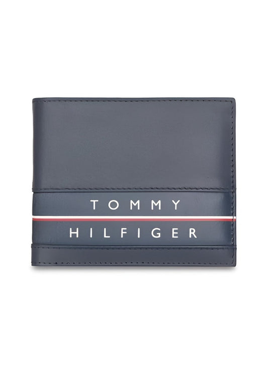 TH Navy Leather Wallet For Men 46#