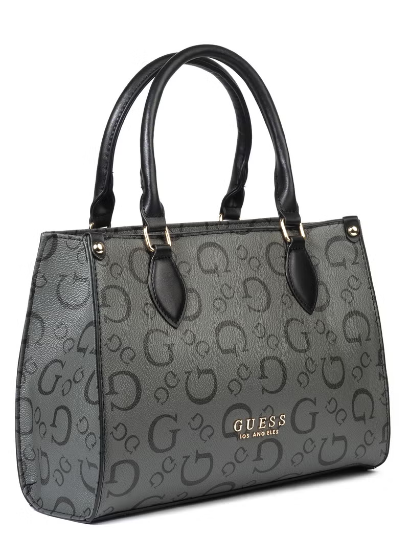 GUESS Oak Park Small Carryall Grey– Women’s Stylish Satchel Handbag JG823822