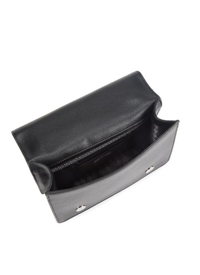 KL Black Leather Bag For Women 107#