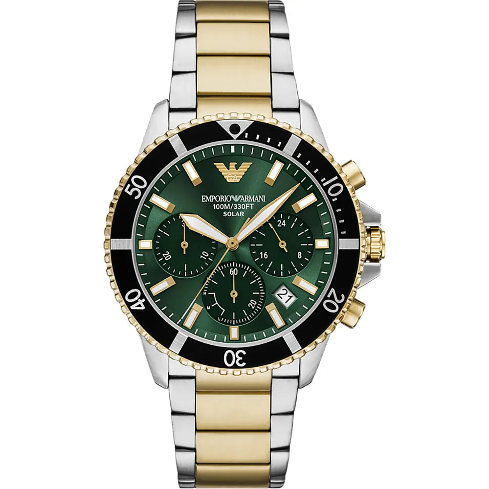 Emporio Armani Solar powered diver style quartz chronograph AR11695 Watch
