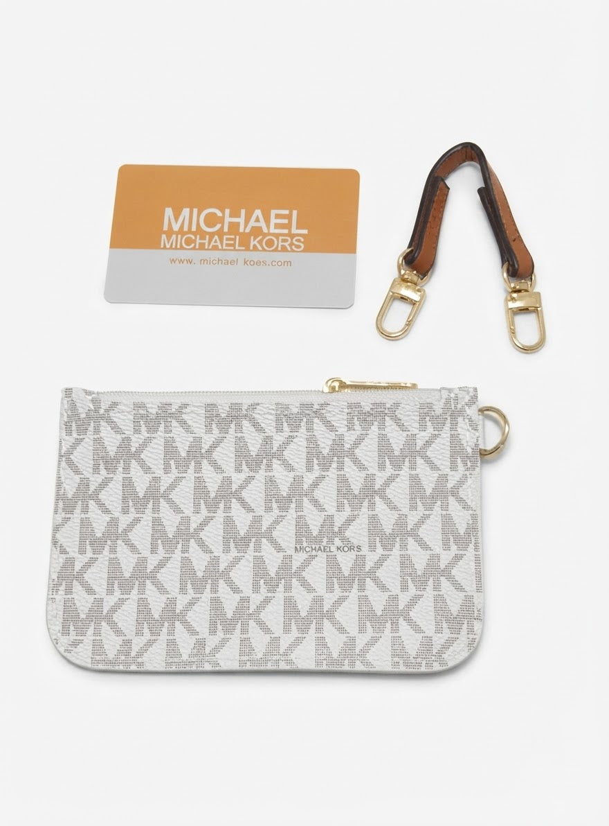 Michael Kors Signature Monogram Hobo Bag with Detachable Pouch#0042