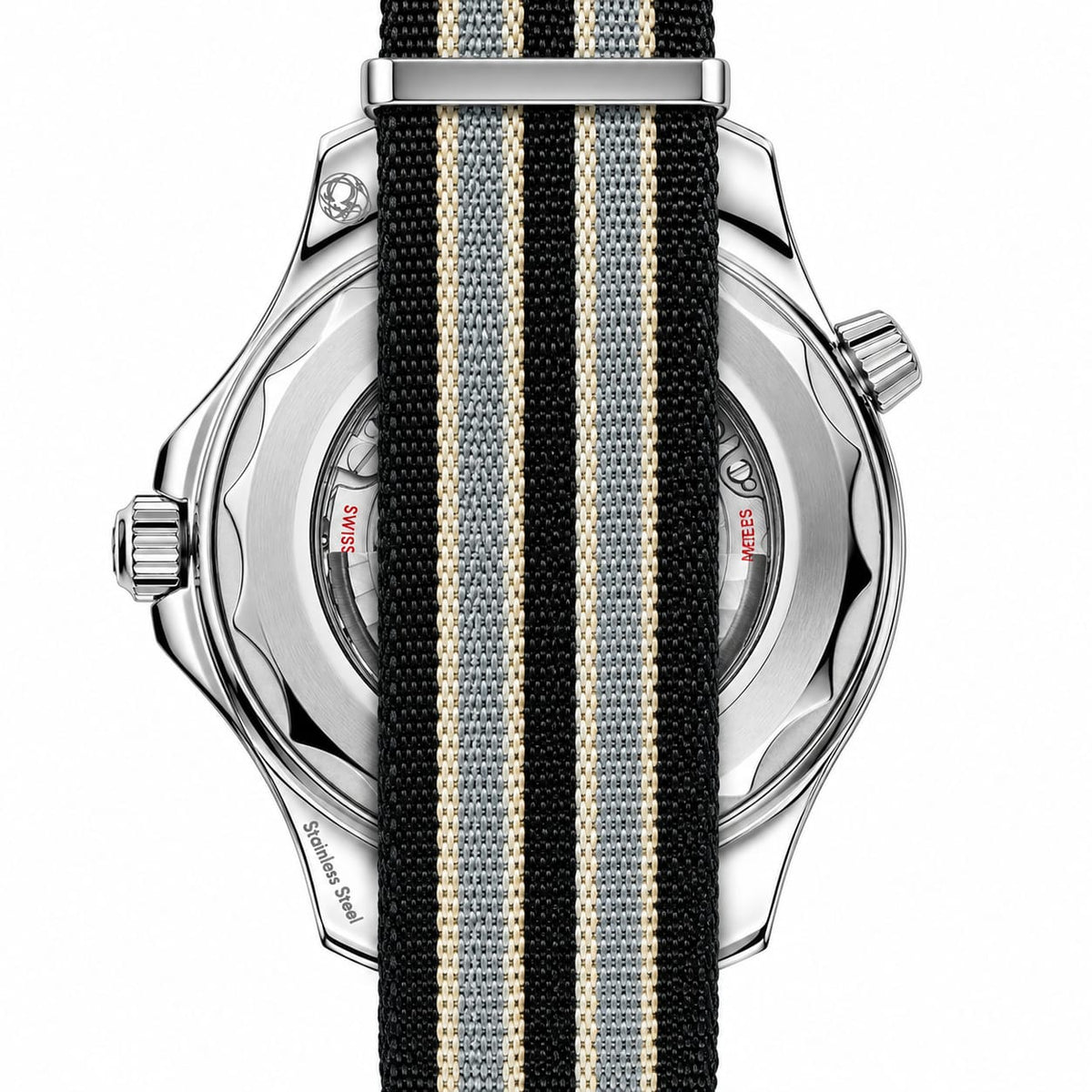 OMEGA Seamaster Diver 300M Men's Automatic Watch with Black Dial and Fabric Strap, 42mm