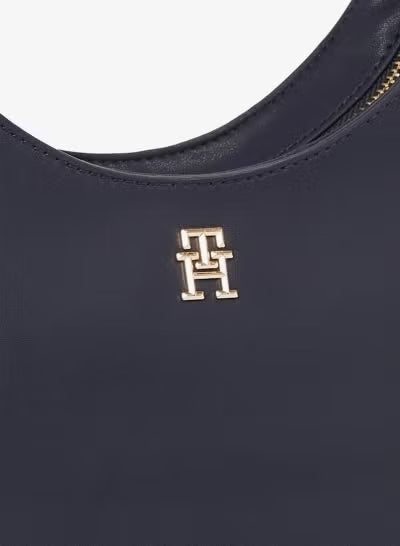 Tommy Hilfiger Crescent Hobo Shoulder Bag – Navy Blue TH Monogram#77