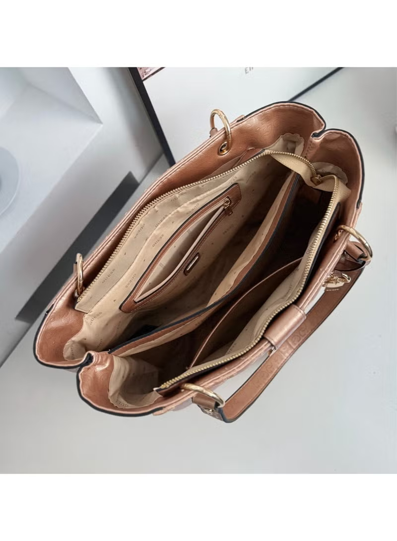 GUESS Women's Three-Layer Large Capacity Tote Handbag – 32.5×22×11.5 cm
