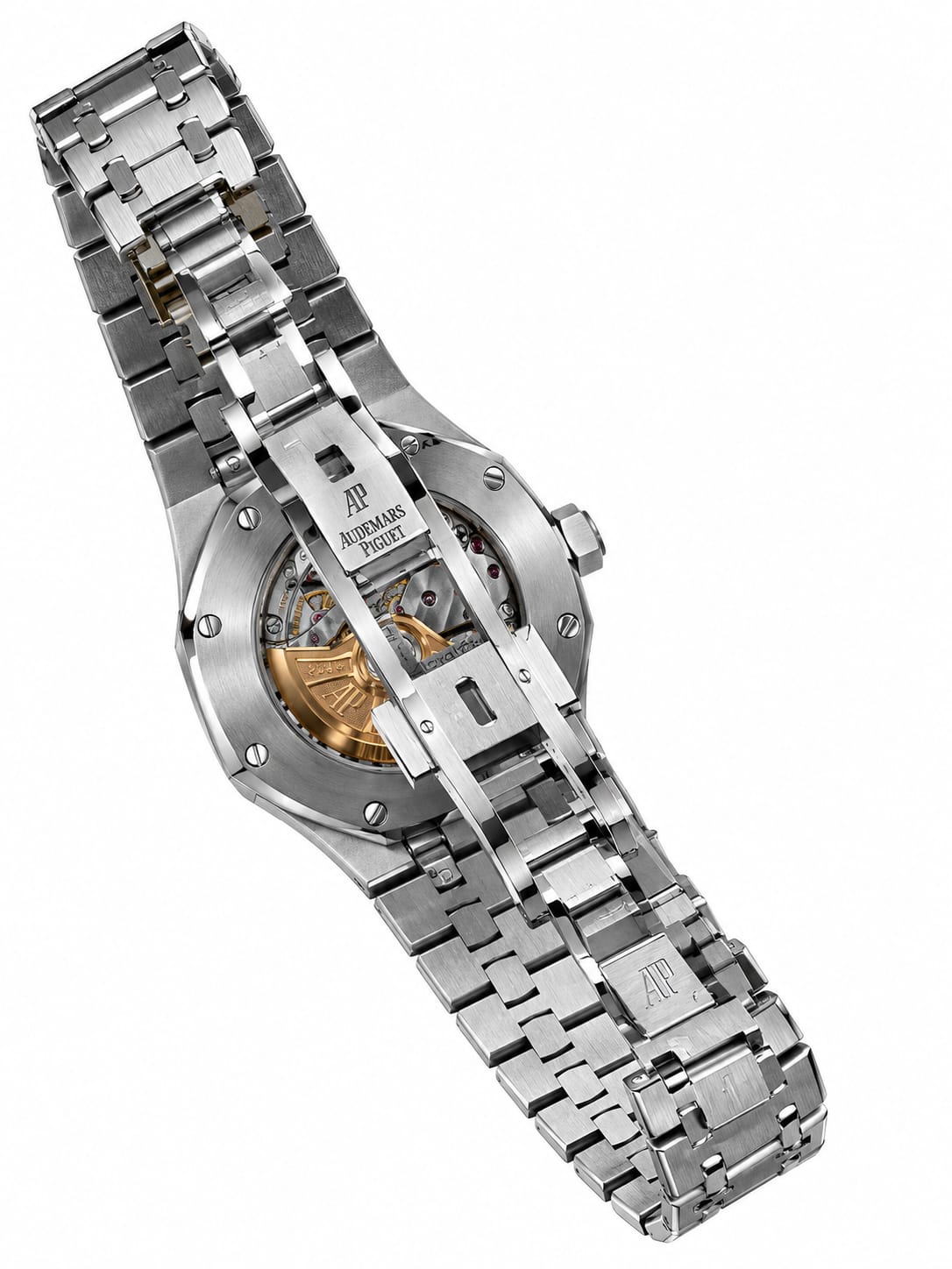 Audemars Piguet Royal Oak Selfwinding Men's Automatic Watch – 41mm Stainless Steel Case, Grey Tapisserie Dial, Integrated Metal Bracelet