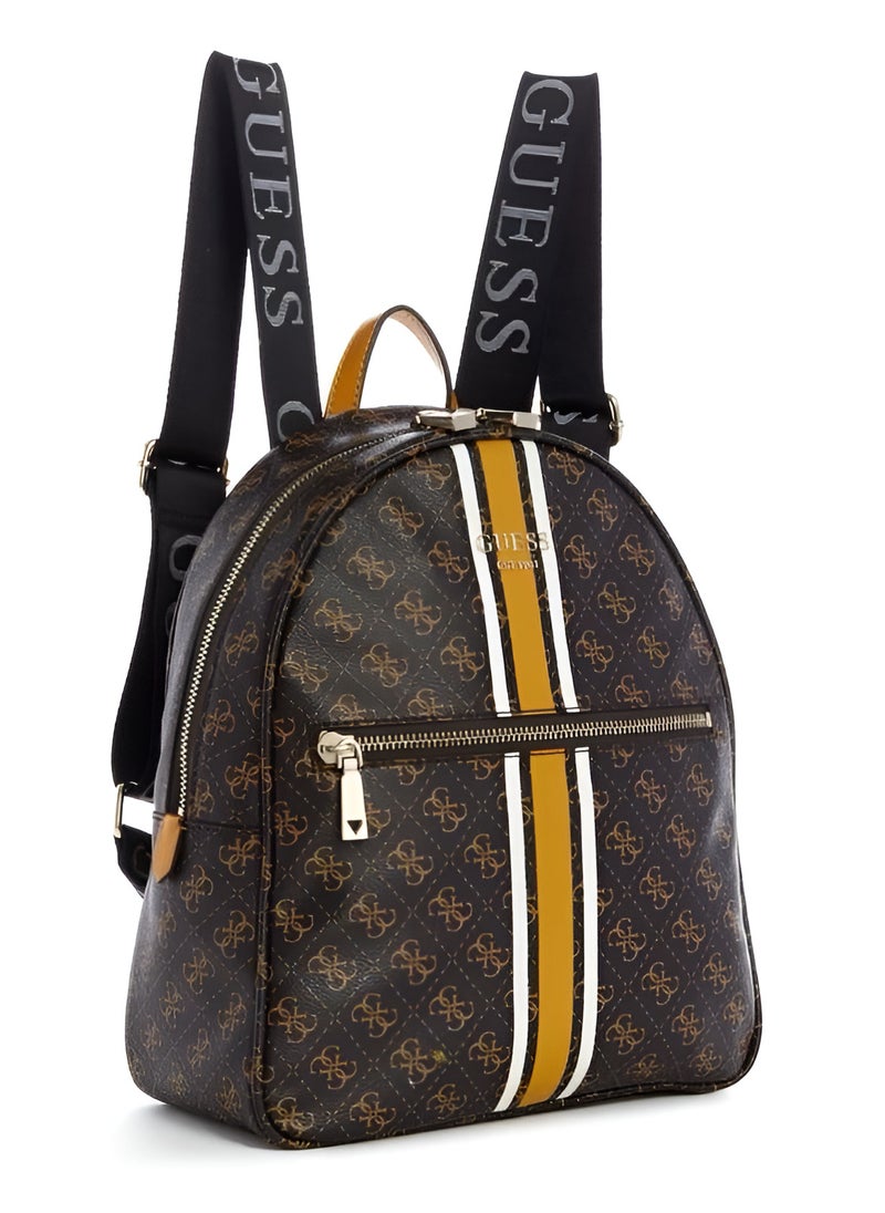 GU Brown Monogram Backpack For Women #133