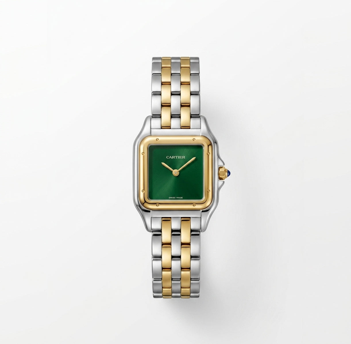 Panthère de Cartier watch green dial medium model