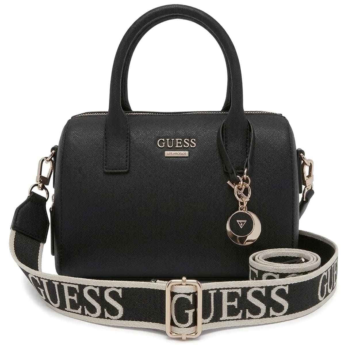 Guess Black Women Crossbody Handbag SF943608 – Elegant Compact Leather Bag#023