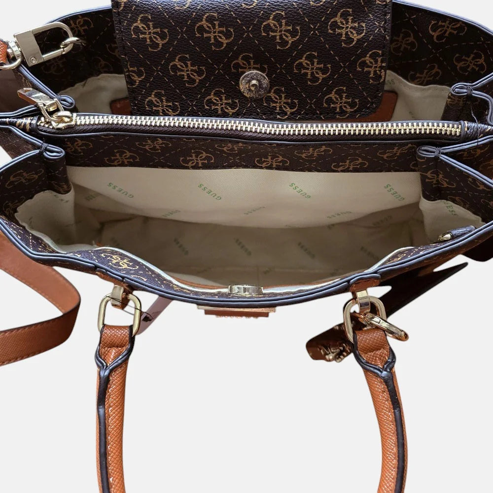 Guess Monogram Handbag For Women #146
