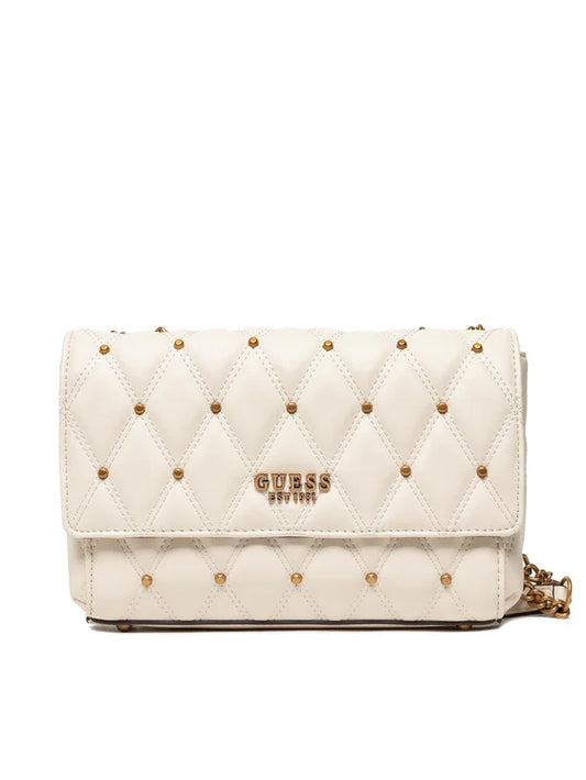 Guess Off White Quilted Bag For Women 26#