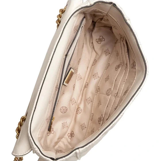 Guess Off White Quilted Bag For Women #135