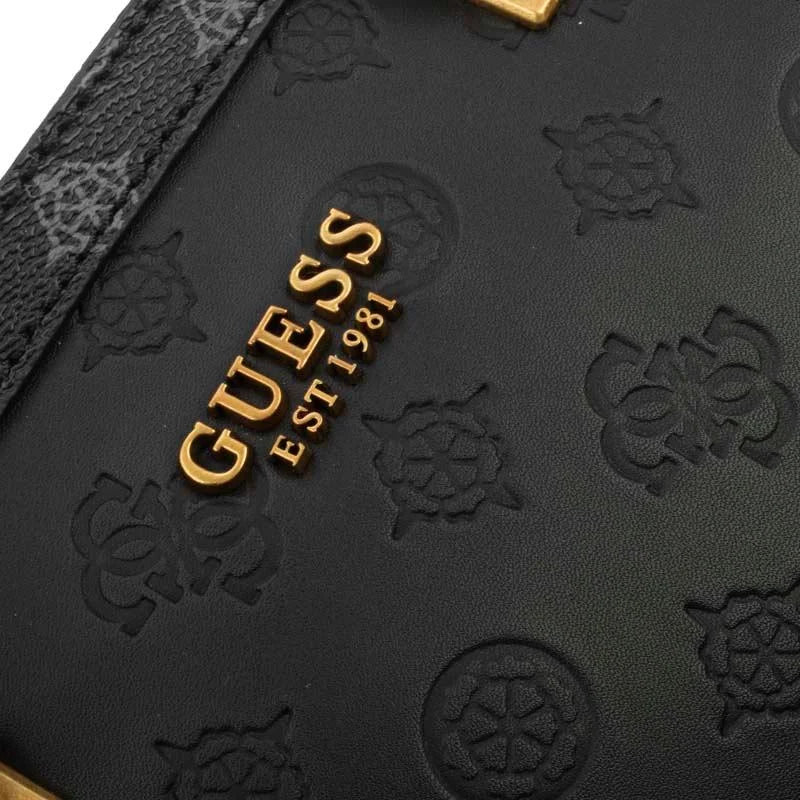GUESS Black Embossed Handbag For Women 20#