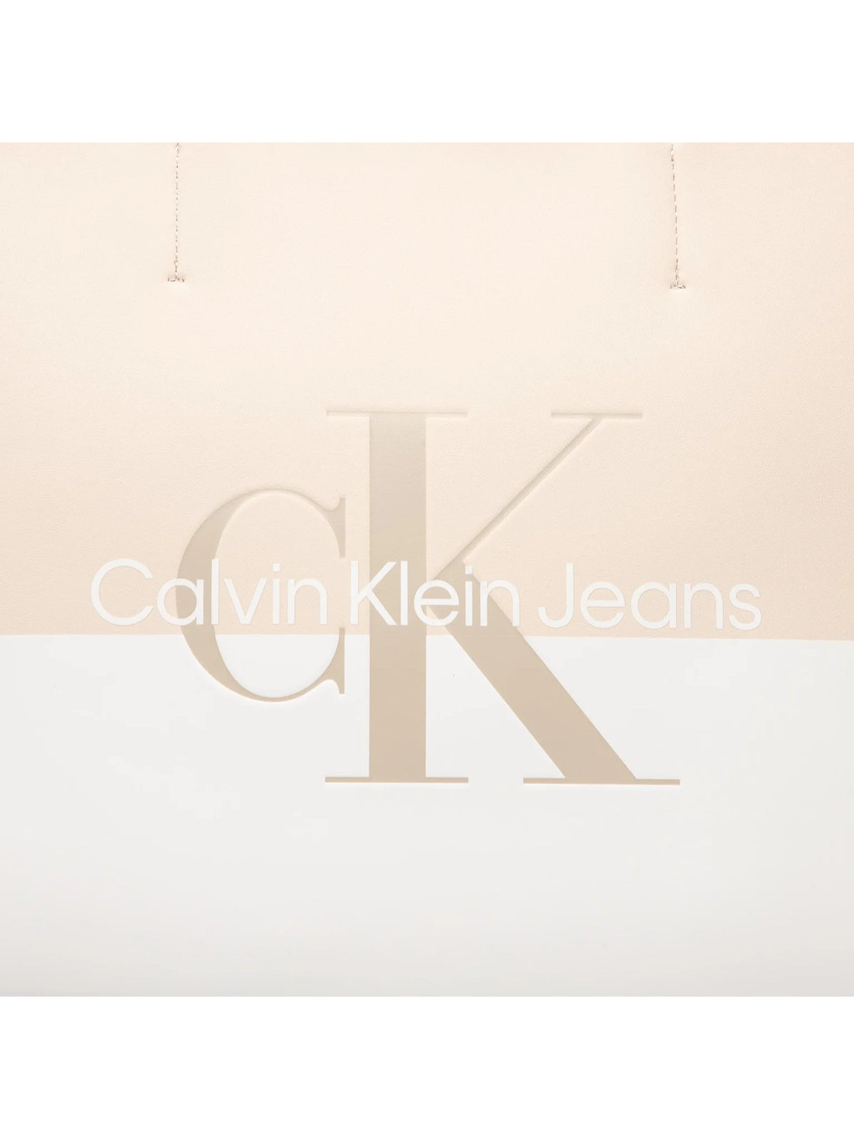 Calvin Klein Beige & Multicolor Women’s Shopping Bag – Spacious Everyday Tote#0030