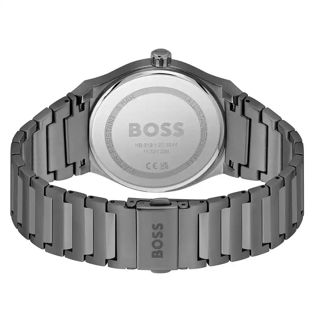 Hugo Boss Candor Men's Watch – Grey Dial with Stainless Steel Bracelet (Model 1514078)