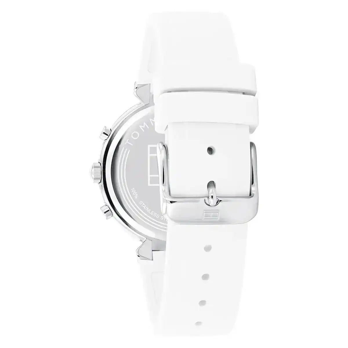 Tommy Hilfiger Ivy Women's Watch – White Dial with White Silicone Strap (Model 1782342)