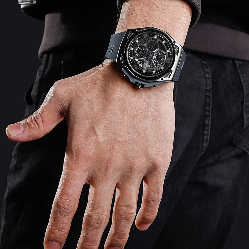 NAVIFORCE NF8051T B/B/GY Trendy Fashion Men’s Watch