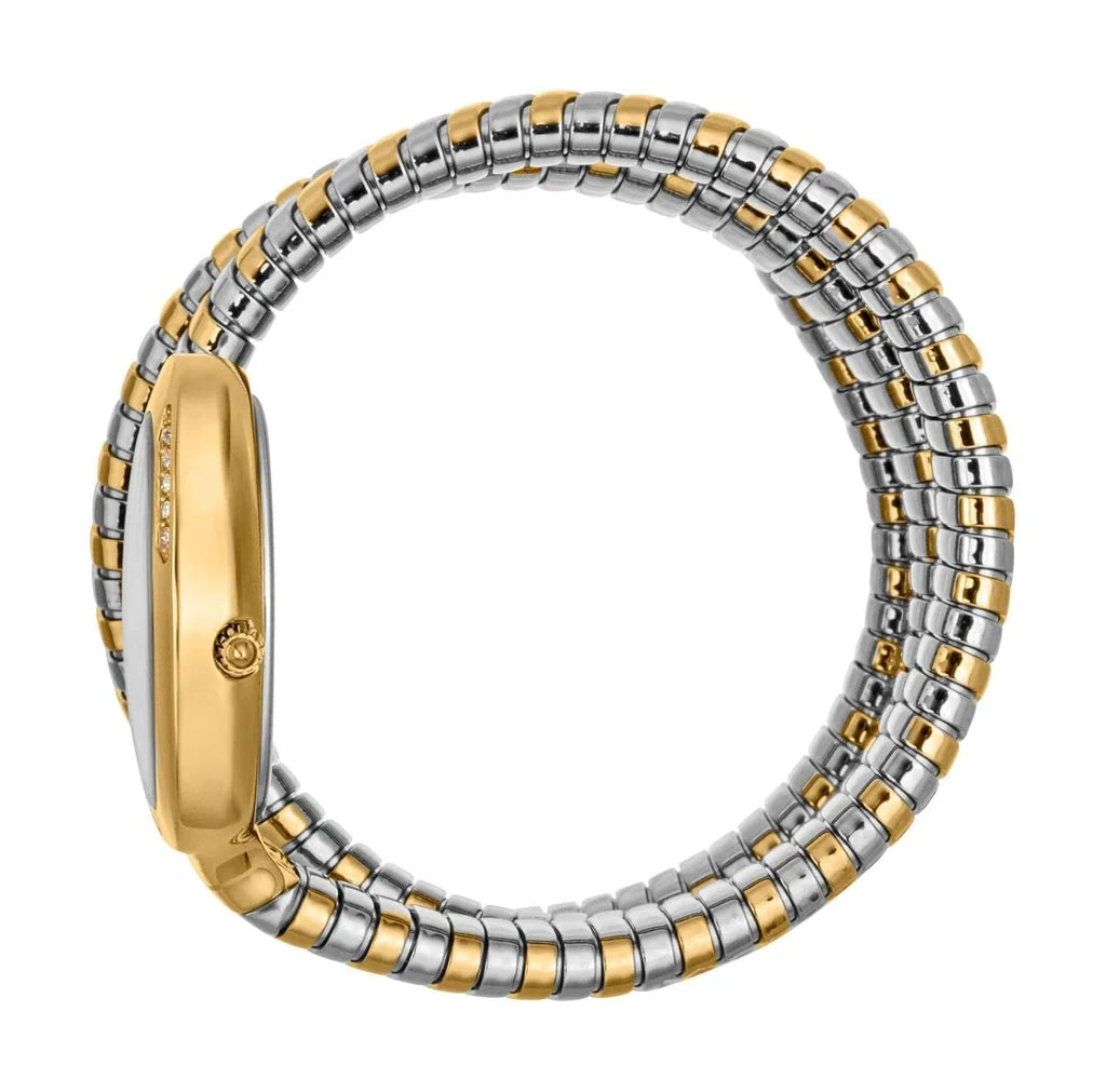 Just Cavalli Just Cavalli Glam Evo 5 Women’s Silver Dial Two-Tone Stainless Steel Watch JC1L228M0065