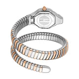 Just Cavalli Brillante Women’s Watch JC1L326M0065 – Silver Dial, Two-Tone Stainless Steel Bracelet, Elegant Fashion Watch