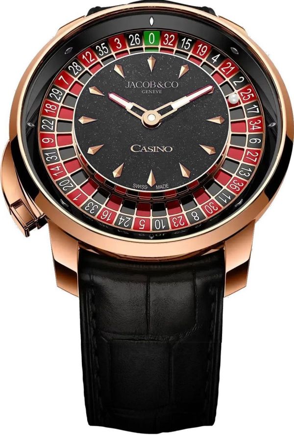 Jacob & Co. Casino Tourbillon Rose Gold (Aventurine Dial)