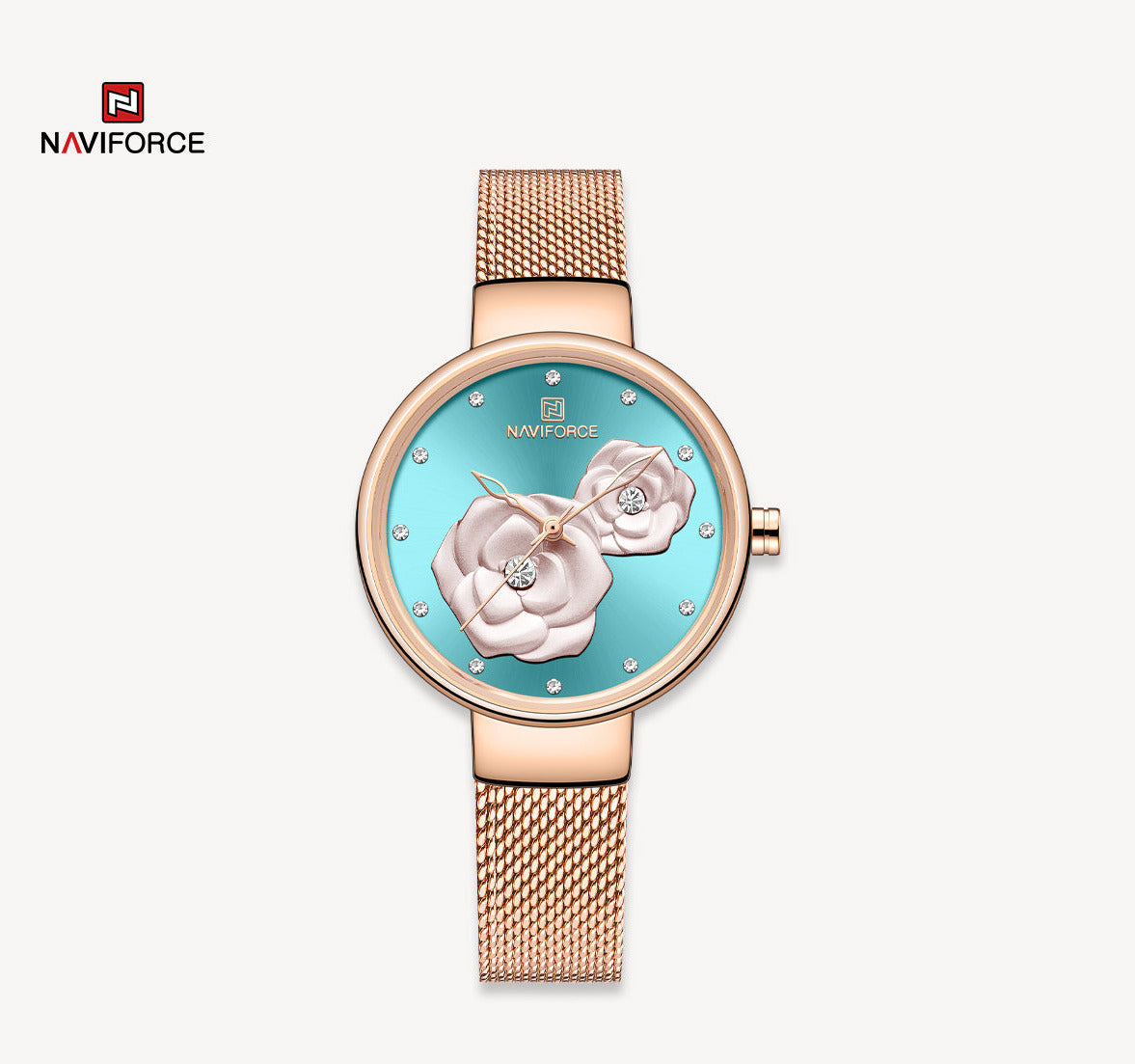 Naviforce Watch For Women NF5013 RG/BE/RG