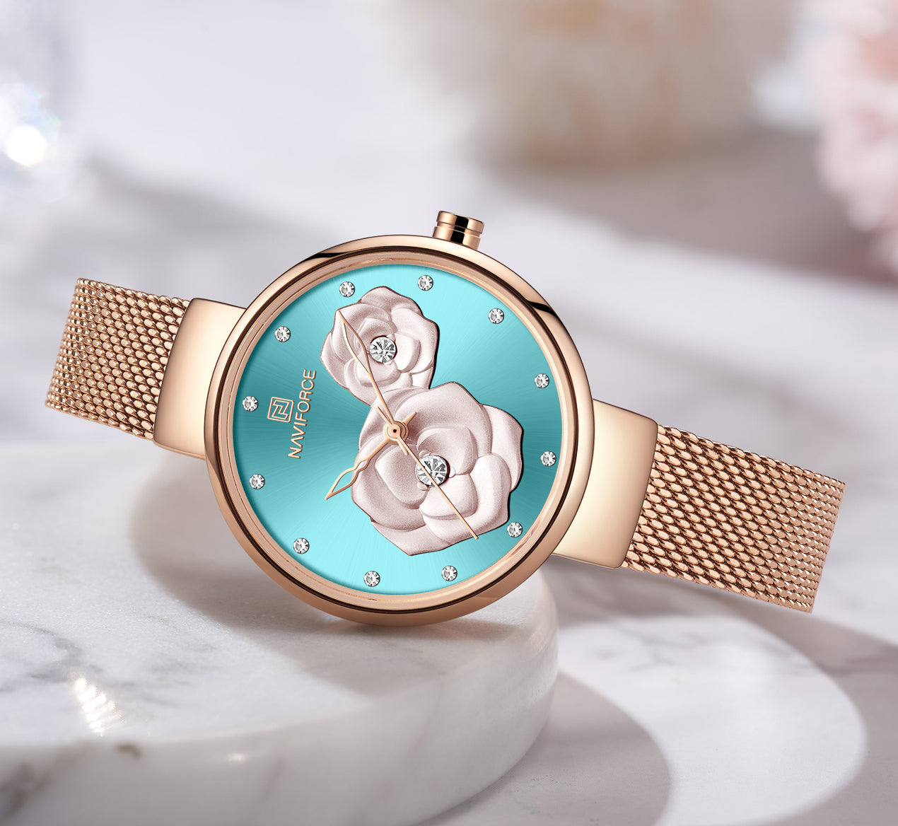 Naviforce Watch For Women NF5013 RG/BE/RG