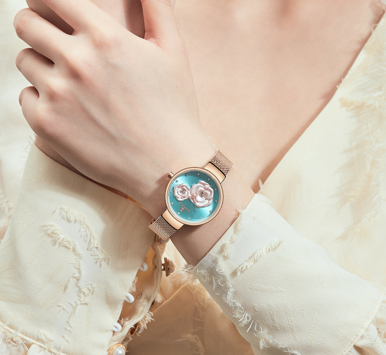 Naviforce Watch For Women NF5013 RG/BE/RG