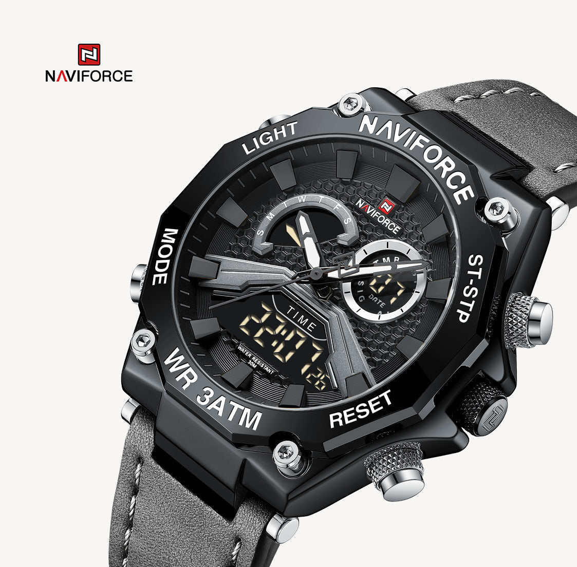 Naviforce Watch For Men NF9220 B/GY/GY