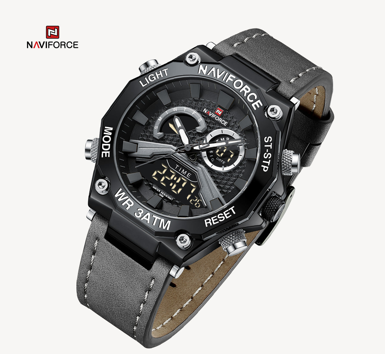 Naviforce Watch For Men NF9220 B/GY/GY