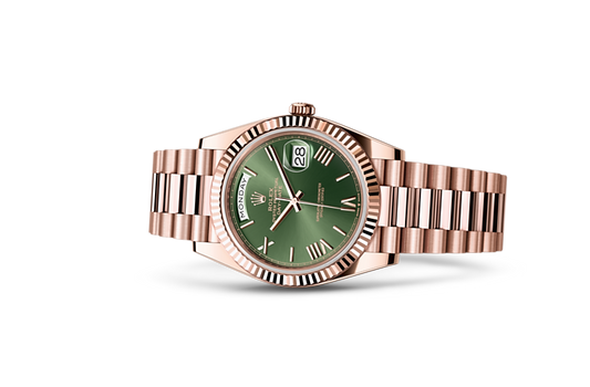 Rolex Day-Date Watch For Men - Green Dial