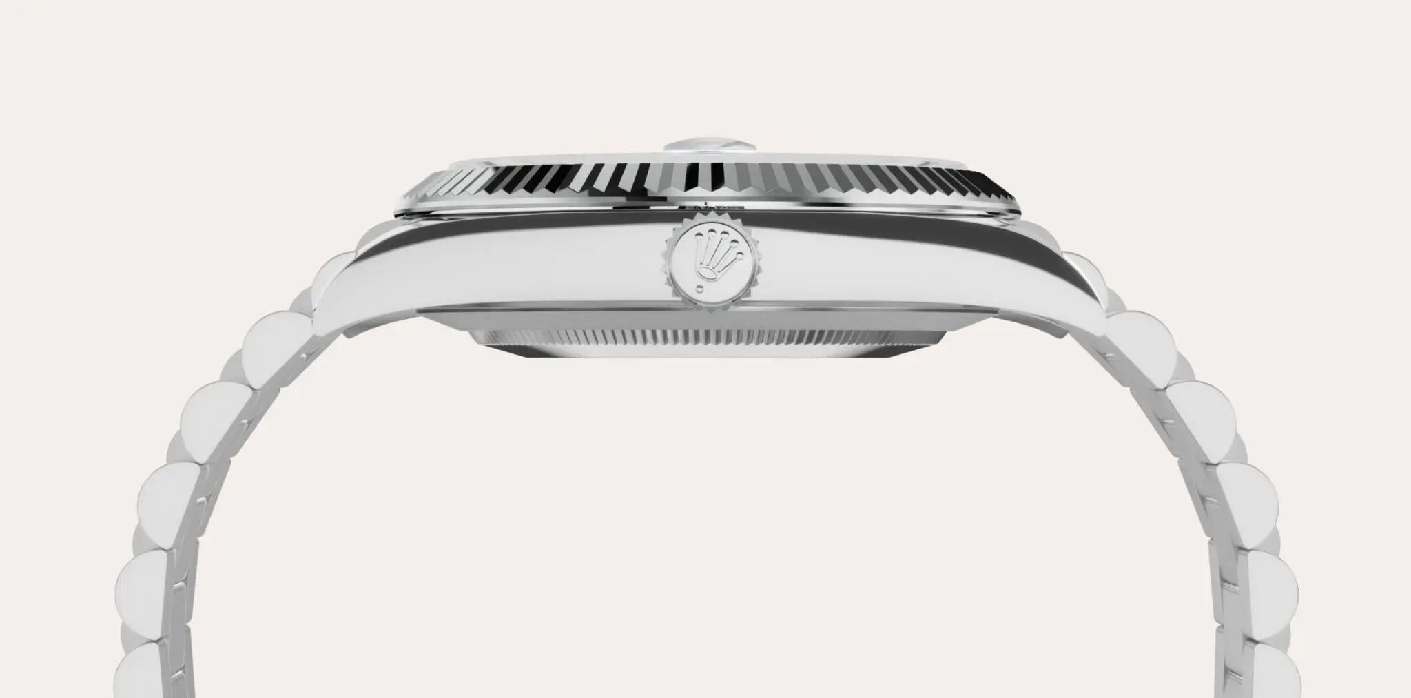 Rolex Day-Date Watch For Men - Ice Blue Dial