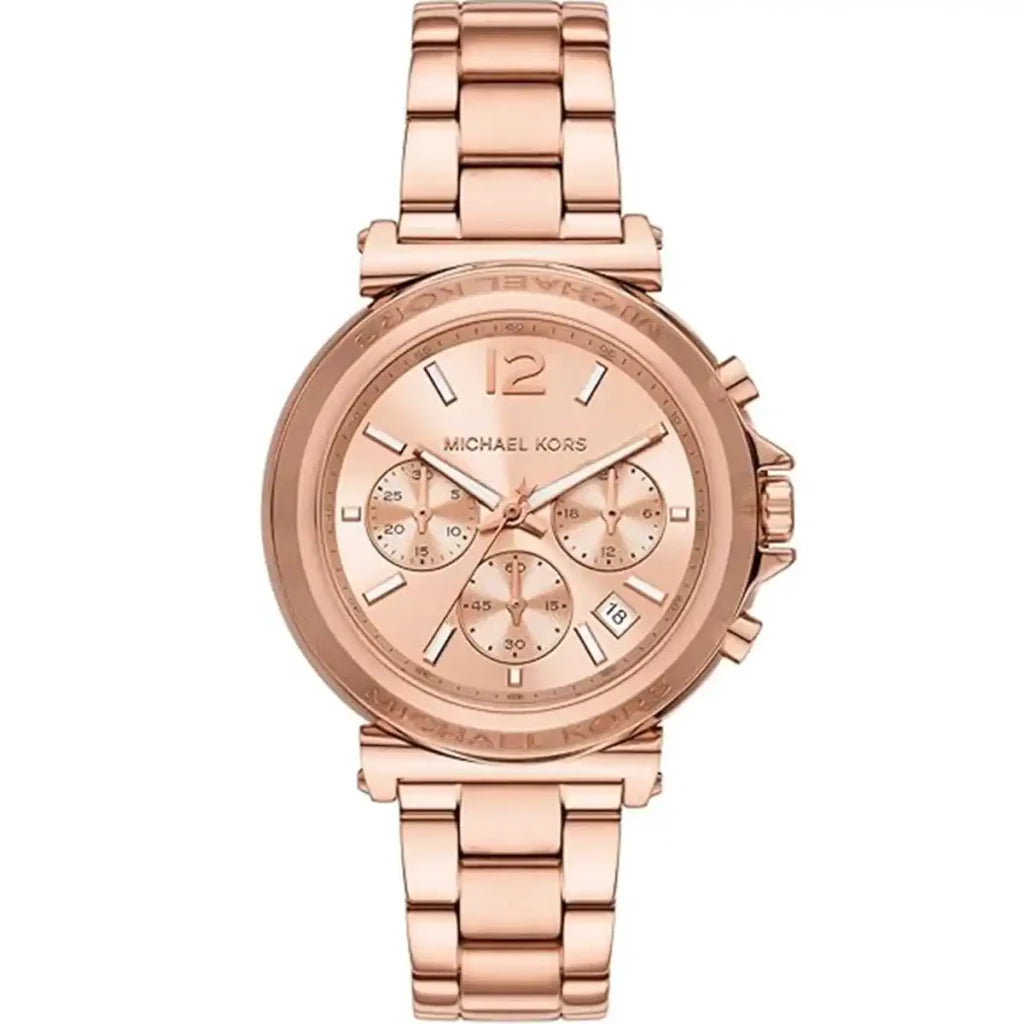 Michael Kors Maren MK7494 Women’s Watch – Rose Gold Stainless Steel Bracelet & Dial | 40mm Quartz Elegant Timepiece
