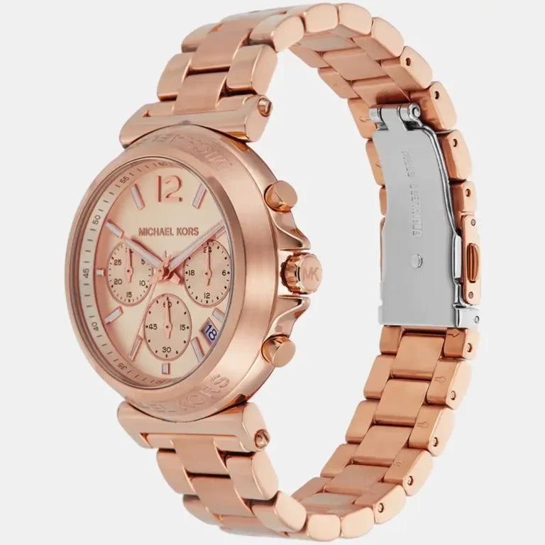 Michael Kors Maren MK7494 Women’s Watch – Rose Gold Stainless Steel Bracelet & Dial | 40mm Quartz Elegant Timepiece