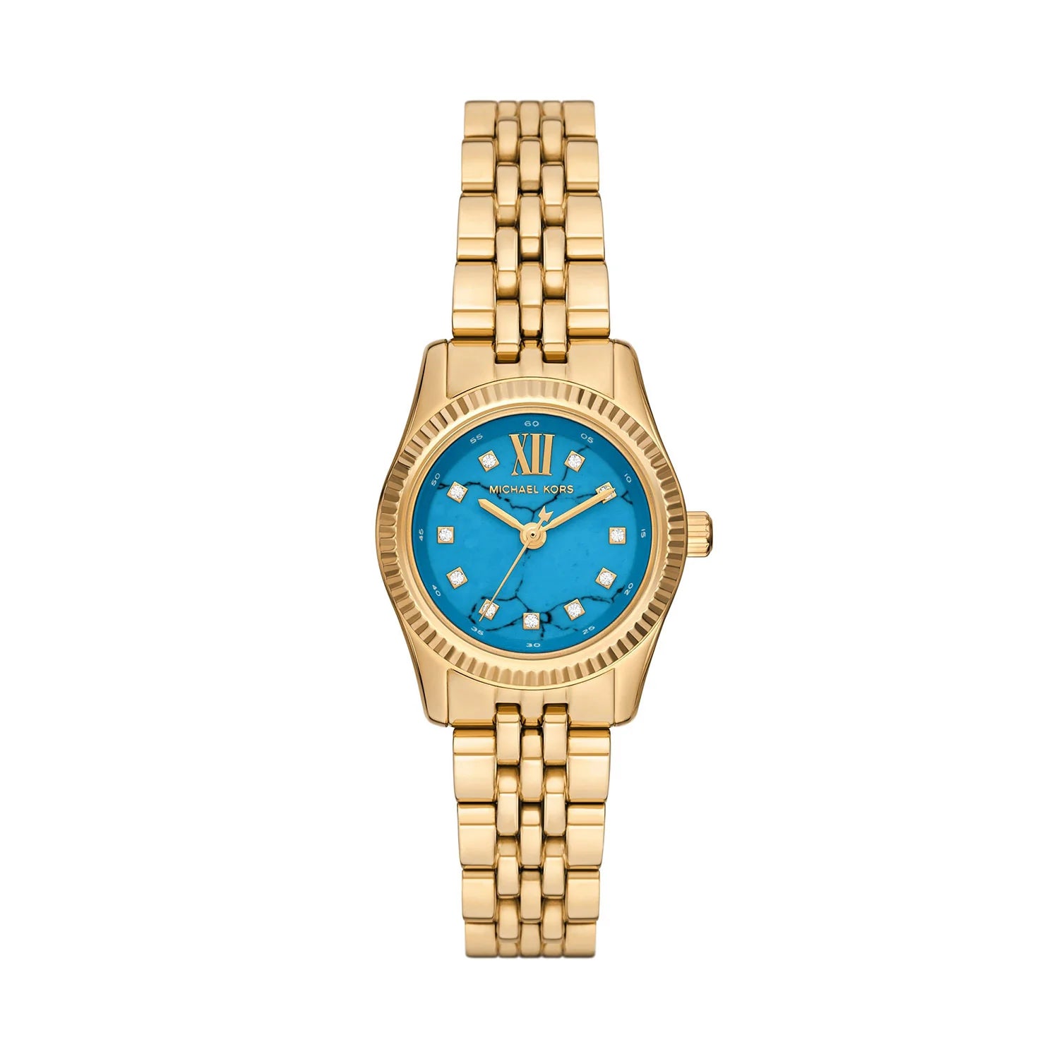 Michael Kors MK4813 Lexington Three-Hand Gold-Tone Stainless Steel Watch