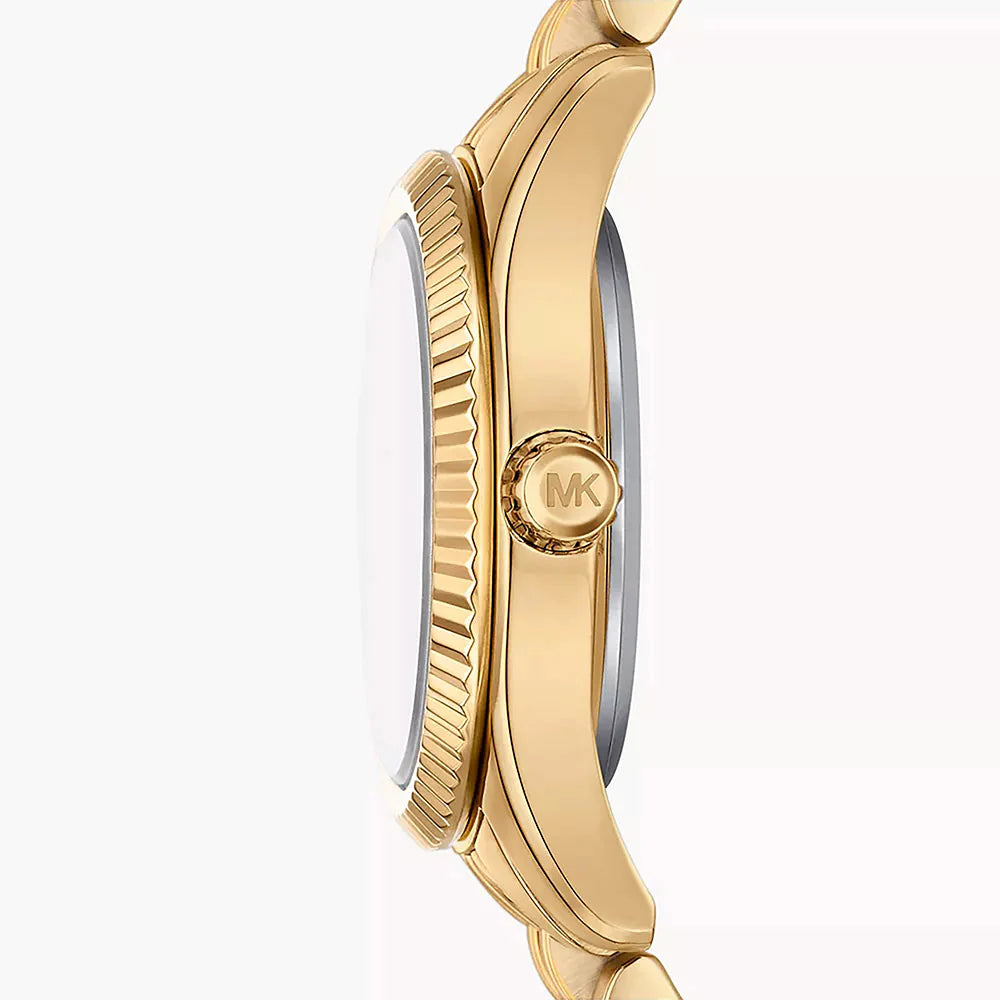 Michael Kors MK4813 Lexington Three-Hand Gold-Tone Stainless Steel Watch