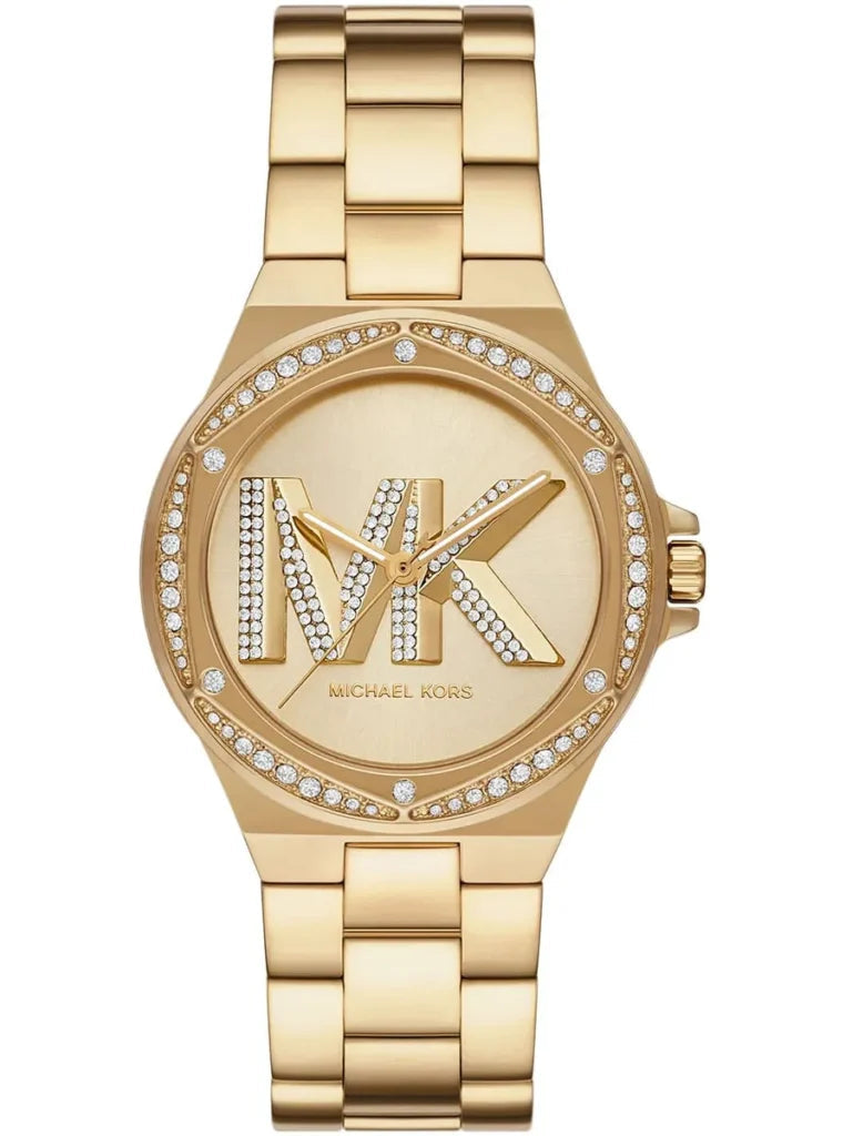 Michael Kors Lennox Women’s Watch Set – Gold Stainless Steel Elegant Design | 37mm | MK1062