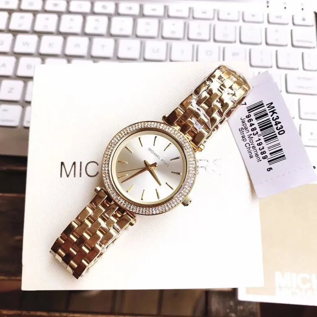 Michael Kors Darci Mini MK3430 Women’s Quartz Watch – Gold Dial Gold Stainless Steel Bracelet
