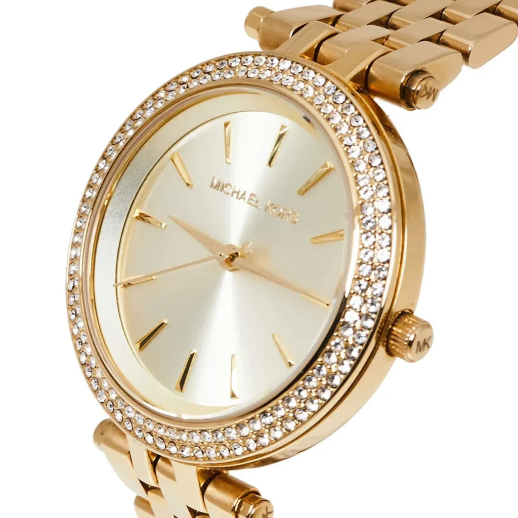 Michael Kors Darci Mini MK3430 Women’s Quartz Watch – Gold Dial Gold Stainless Steel Bracelet