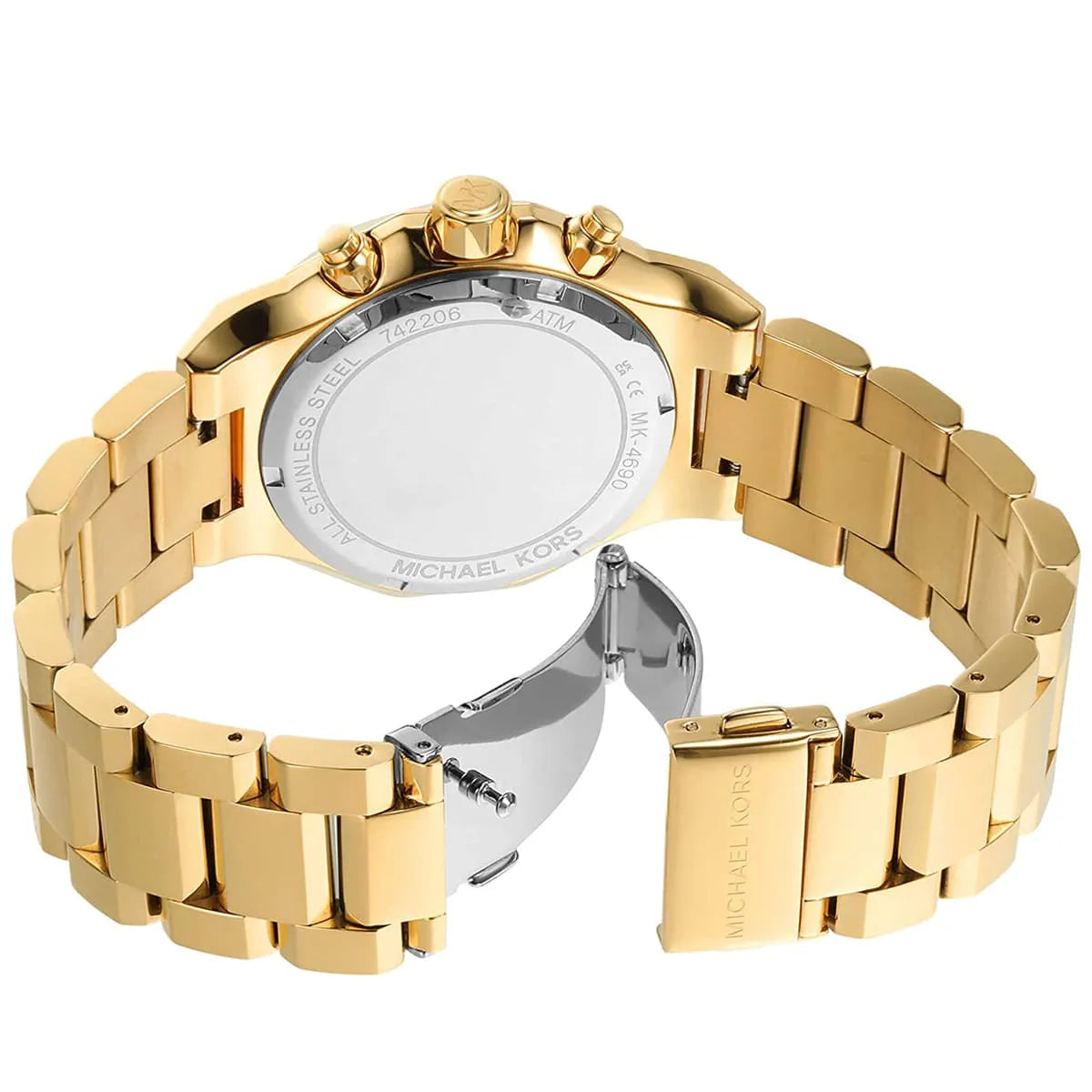 Michael Kors Raquel Women’s Watch MK4690 – Elegant Gold Analog with Stopwatch