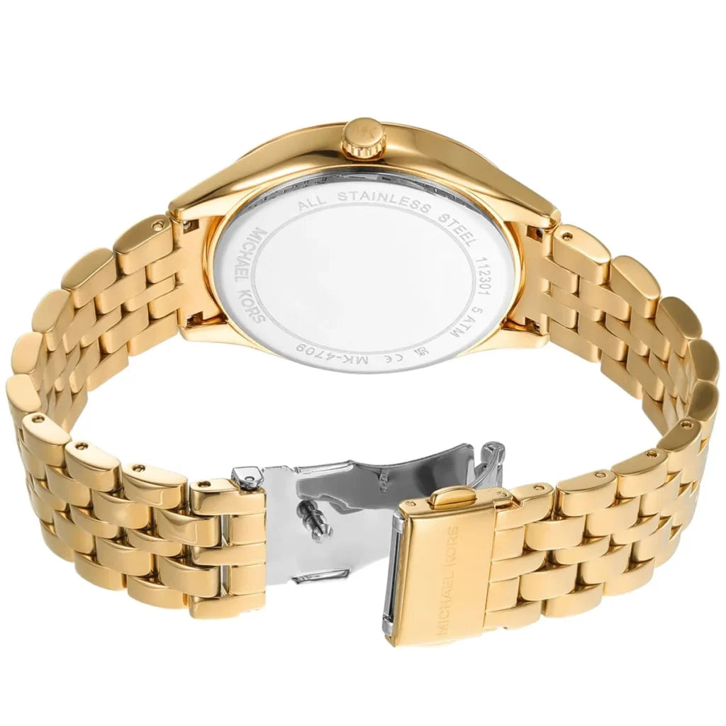 Michael Kors Women's Harlowe Gold-Tone Stainless Steel Watch MK4709