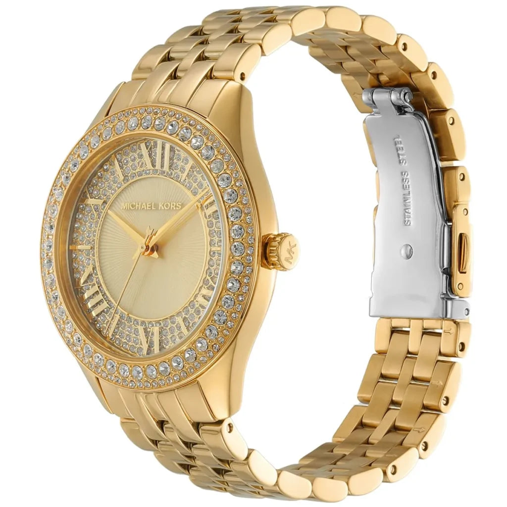 Michael Kors Women's Harlowe Gold-Tone Stainless Steel Watch MK4709