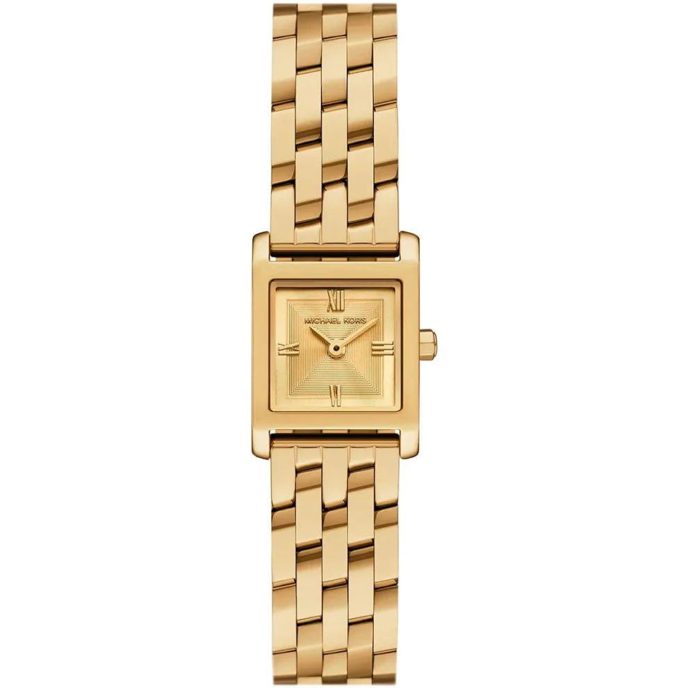 Michael Kors Georgie MK4931 Women's Watch – Gold Square Dial Stainless Steel Watch for Women, Quartz Movement