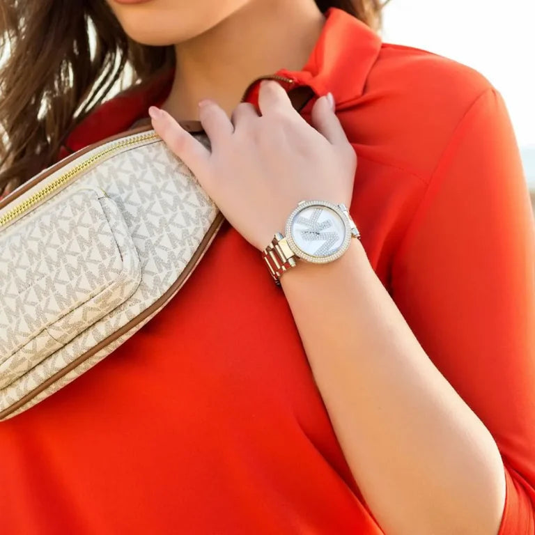 Michael Kors Parker MK6658 Women’s Watch – Silver Stainless Steel Bracelet & Dial | 39mm Quartz Elegant Luxury Timepiece