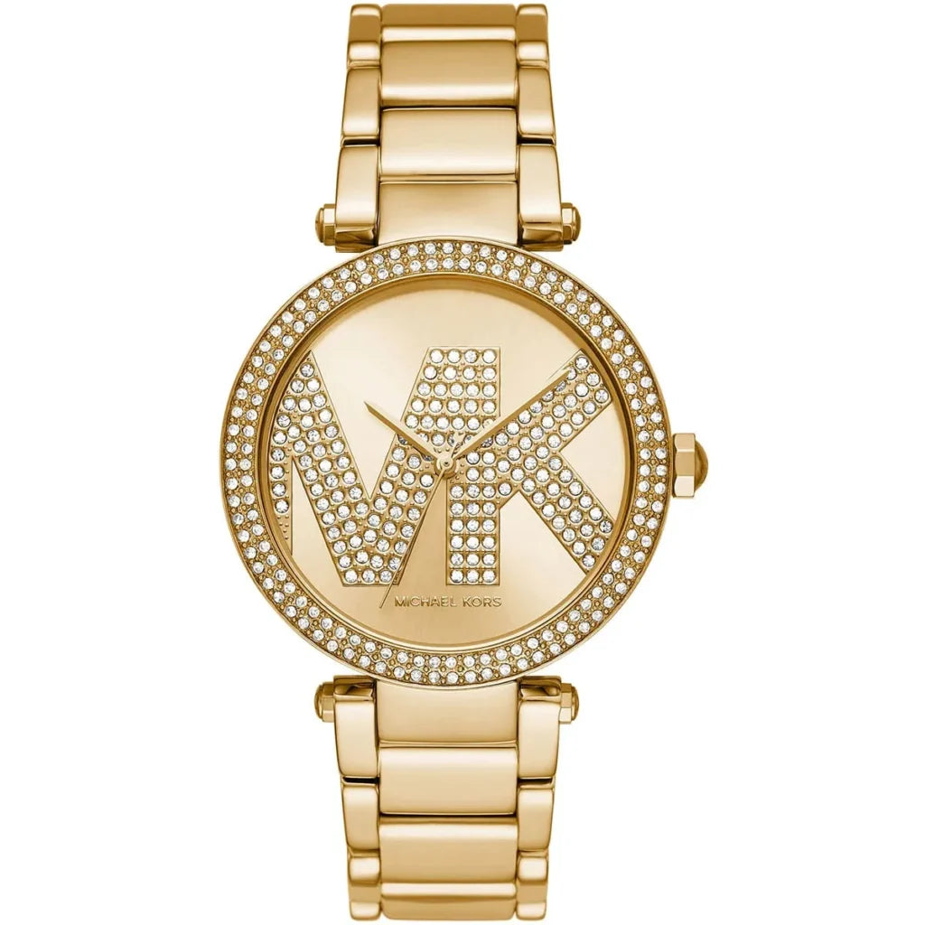 Michael Kors Parker MK6659 Women’s Watch – Gold Stainless Steel Bracelet & Gold Dial | 39mm Quartz Luxury Timepiece