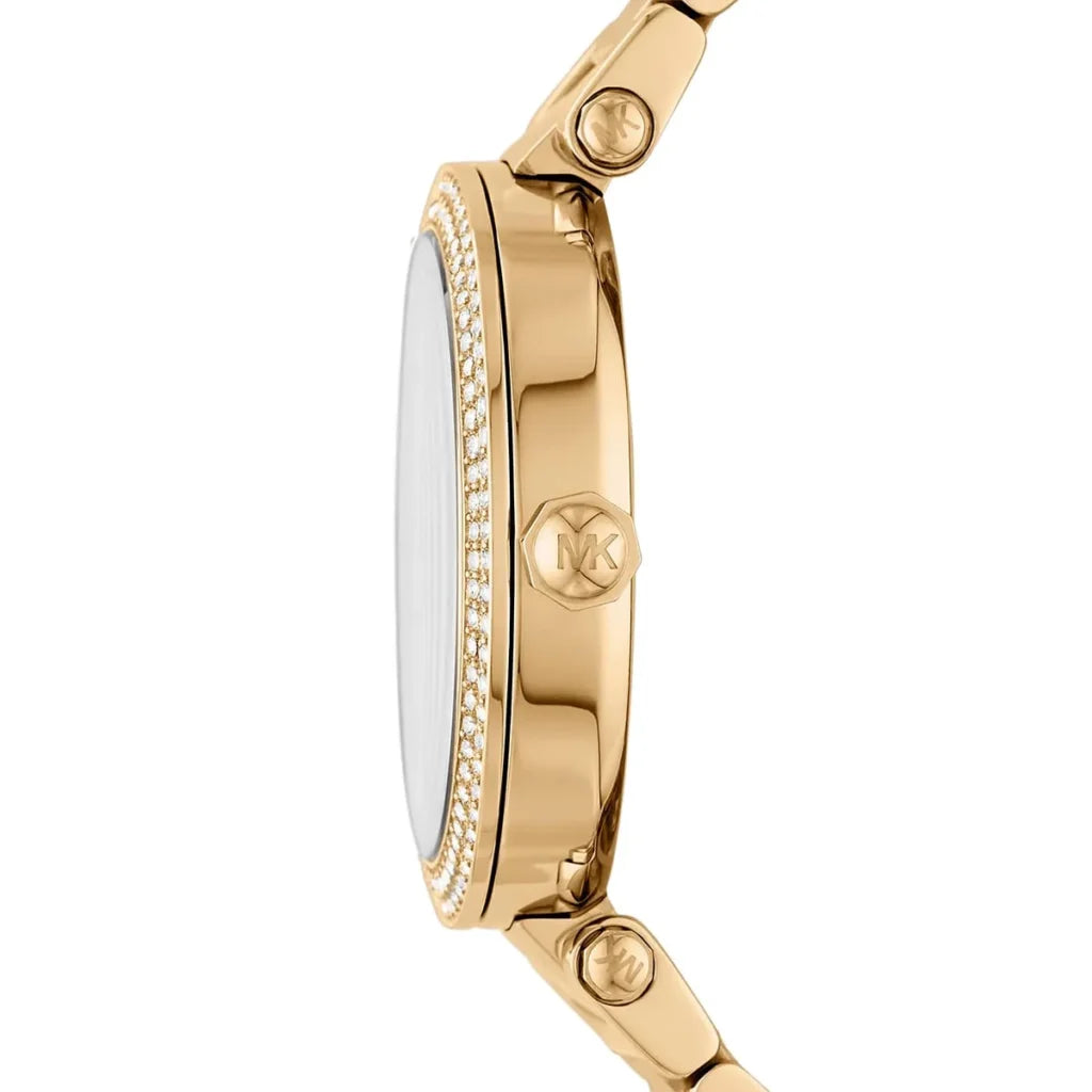 Michael Kors Parker MK6659 Women’s Watch – Gold Stainless Steel Bracelet & Gold Dial | 39mm Quartz Luxury Timepiece