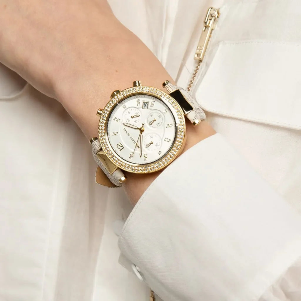 Michael Kors Michael Kors Parker Women’s Watch MK6916 – White Dial & Beige Strap