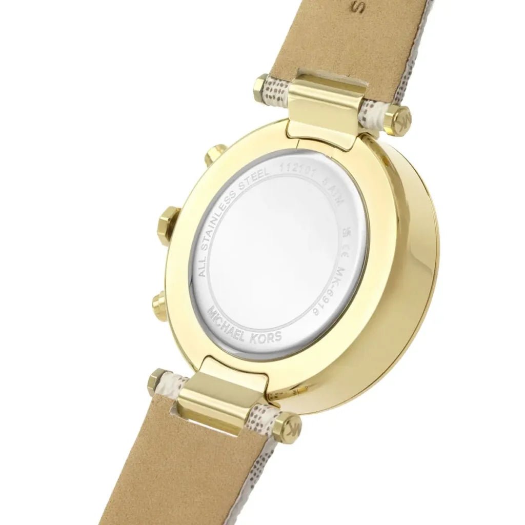 Michael Kors Michael Kors Parker Women’s Watch MK6916 – White Dial & Beige Strap
