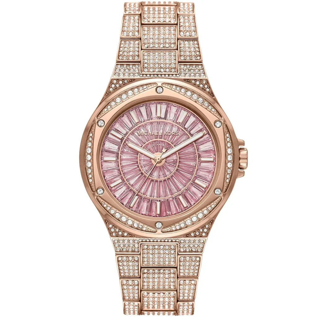 Michael Kors Camille MK6992 Women’s Watch – Pink Dial, Rose Gold Stainless Steel Bracelet, Quartz, 41mm, 50M Water Resistant